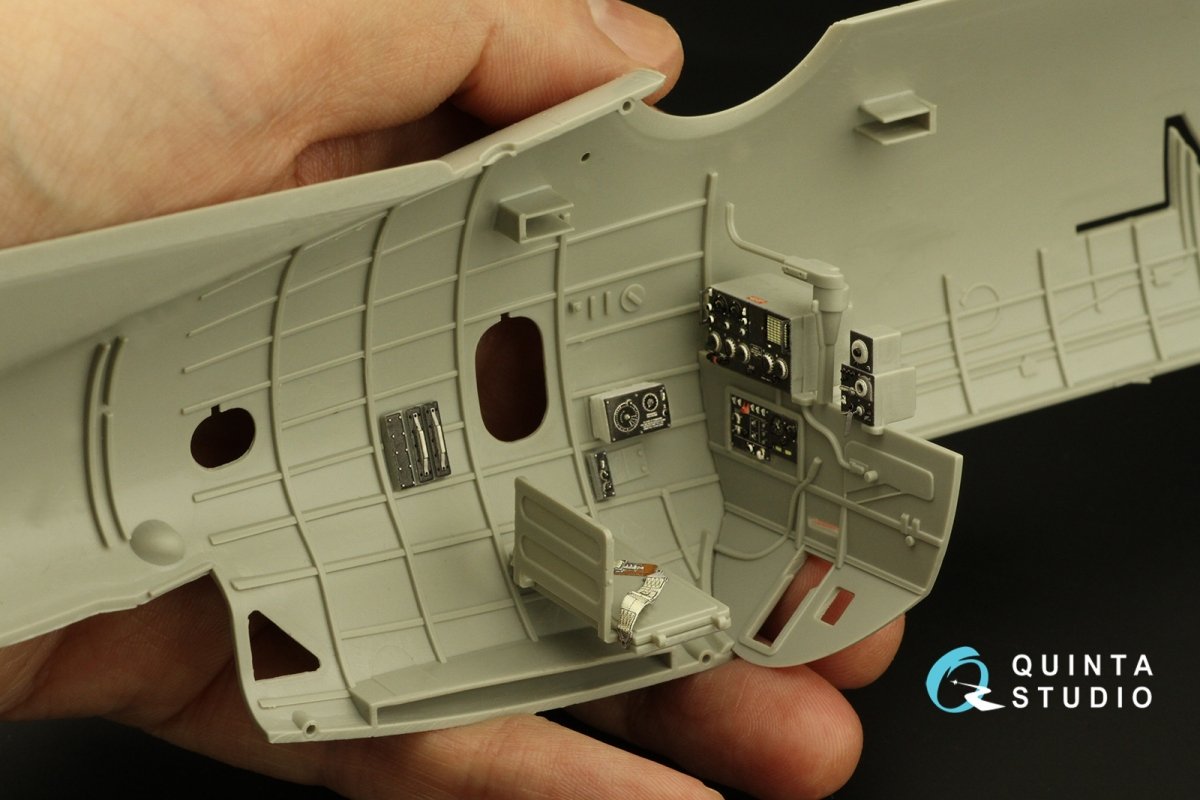 Intérieur imprimé en 3D et coloré sur papier décalcomanie Quinta Studio QD32164 TBF-1C Avenger (Trumpeter) 1/32 – immagine 11