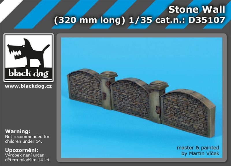 Mur en pierre Black Dog D35107 1/35