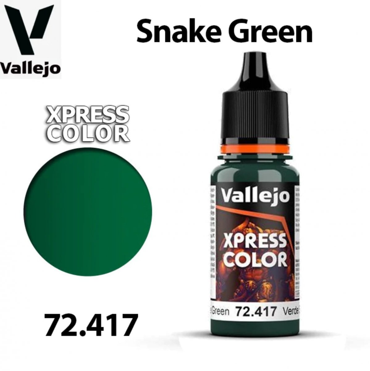 Vallejo 72417 Xpress Color - Vert serpent 18 ml