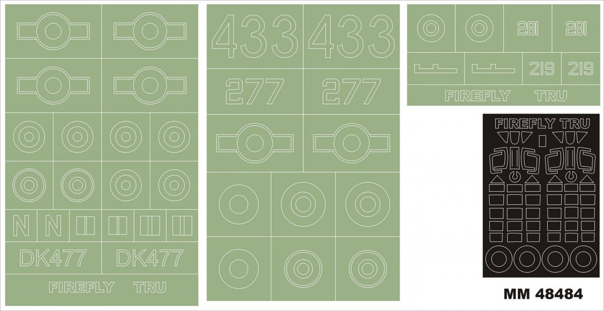 Montex MM48484 Fairey Firefly TRUMPETER 2880 1/48