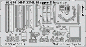 Eduard 49679 MiG-23ML Flogger G intérieur SA TRUMPETER 1/48 – image 2