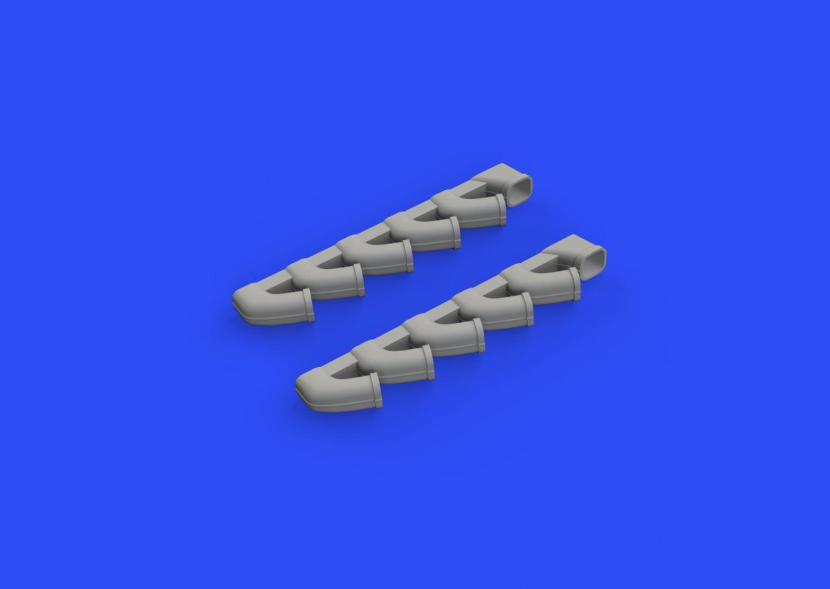 Eduard 648588 Pots d&amp;#39;échappement Il-2 1/48 TAMIYA – immagine 3