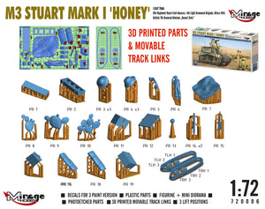 Mirage Hobby 720006 M3 Stuart Mk.I Honey Light Tank 1/72  – image 6