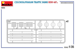 Miniart 35655 Panneaux de signalisation tchécoslovaques des années 1930-1940, échelle 1/35 – image 4