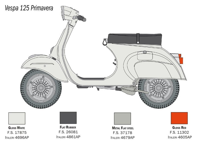 Italeri 4633 VESPA 125 PRIMAVERA 1/9 – image 3