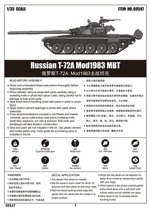 Trumpeter 09547 Char russe T-72A Mod 1983 1/35 – image 19