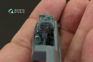 Intérieur imprimé en 3D et coloré sur papier décalcomanie Quinta Studio QD48086 Bf 109E-1/E-3 (pour kit Eduard) 1/48 – immagine 6