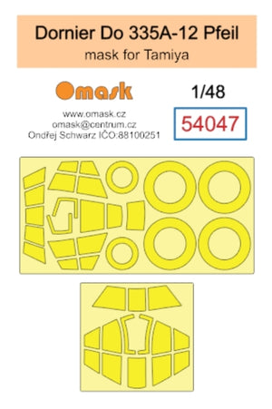 Omask 54047 Masque Dornier Do 335A-12 Pfeil (pour Tamiya) 1/48