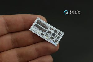 Intérieur imprimé en 3D et coloré sur papier décalcomanie Quinta Studio QDS-48277 F/A-18A (HobbyBoss) (Petite version) 1/48 – image 6