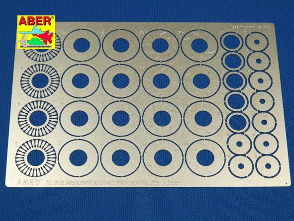 Disques de frein rainurés standard Aber 24015, diamètre 14 mm (1/24") 