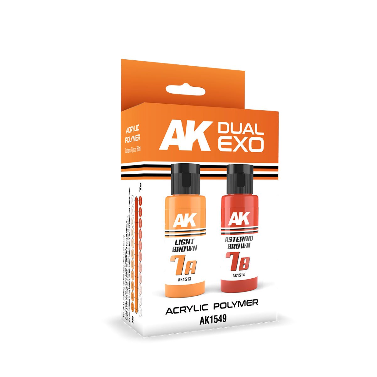 AK Interactive AK1549 DUAL EXO SET 7 – 7A LIGHT BROWN &amp; 7B ASTEROID BROWN