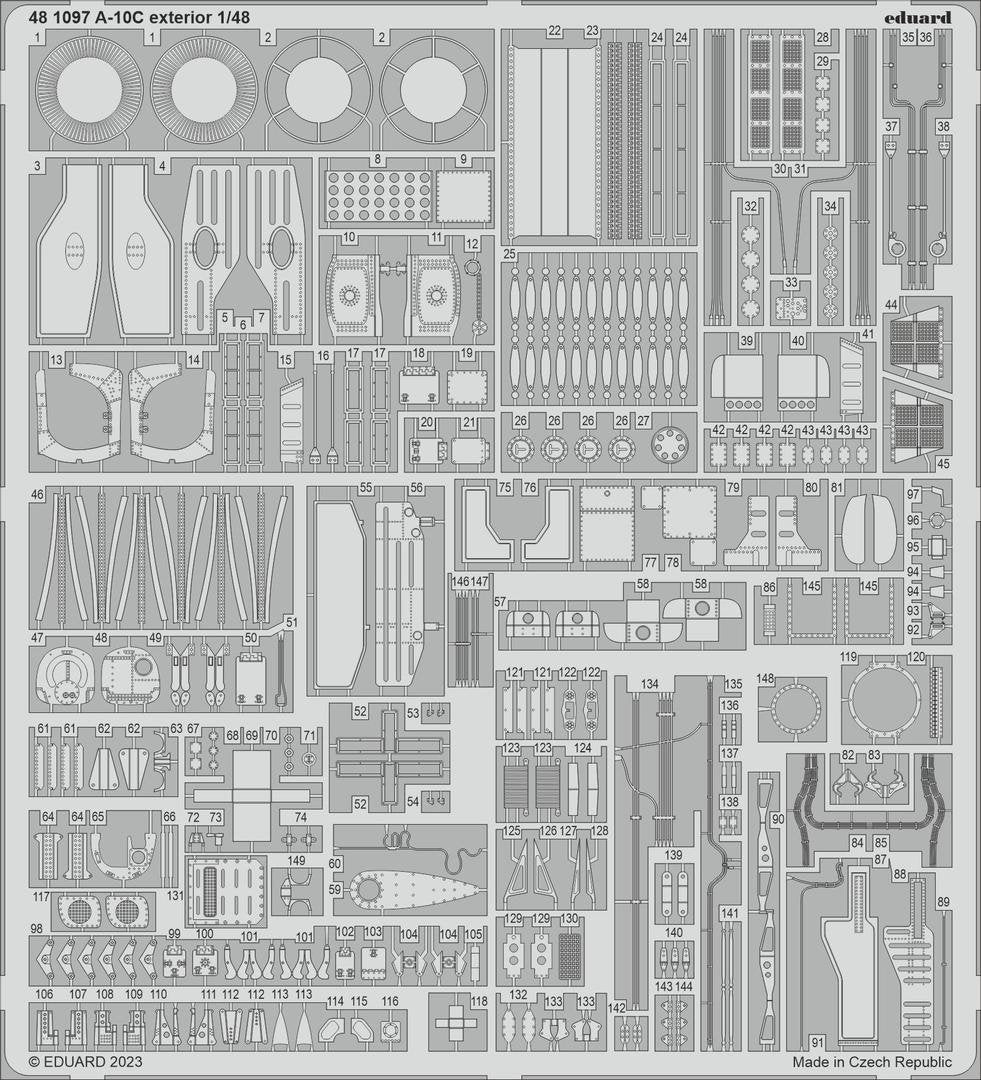 Eduard 481097 A-10C extérieur HOBBY BOSS 1/48