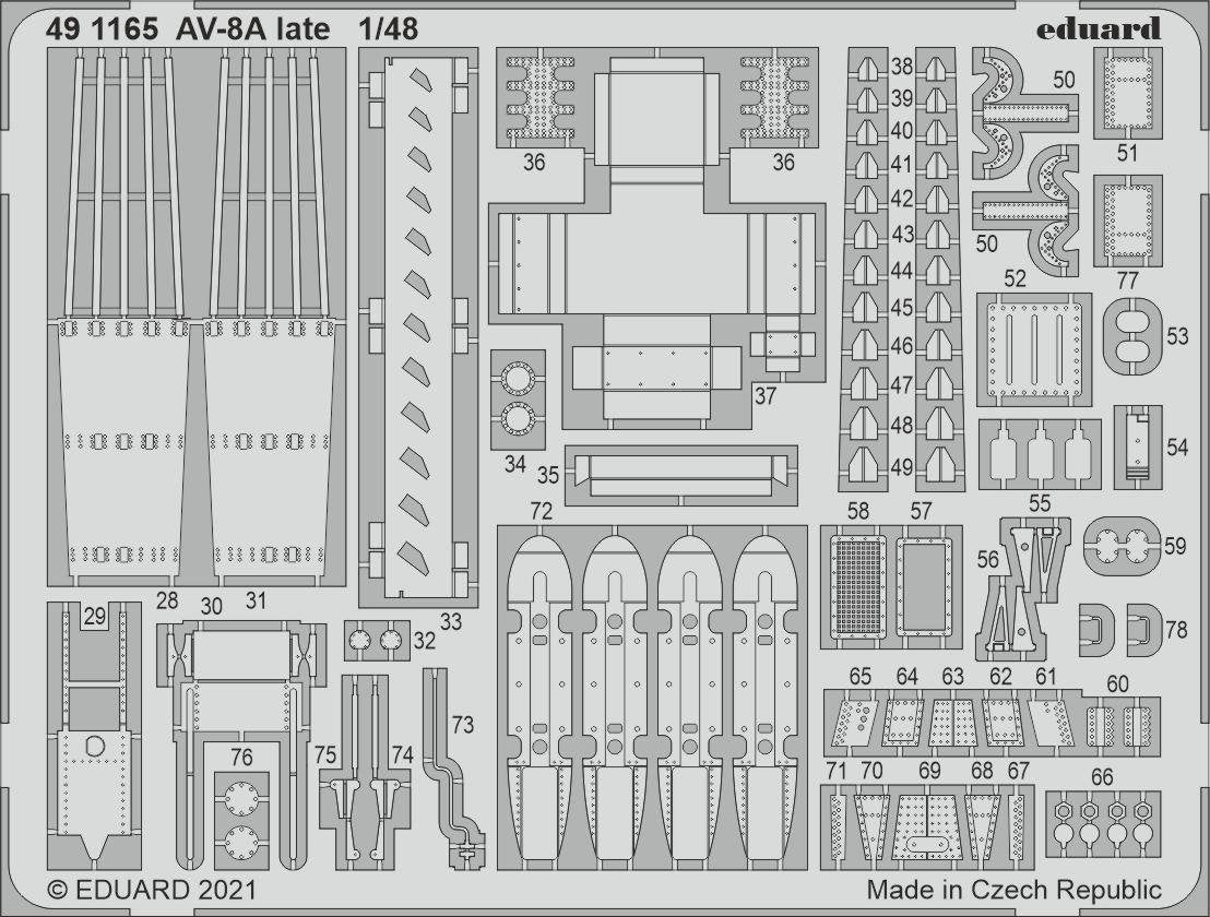 Eduard BIG49290 AV-8A fin KINETIC 1/48 – imagen 2