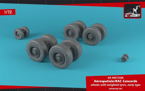 Roues de Concorde Armory Models AW72508 avec pneus lestés, échelle 1/72 (début de la série) – image 3