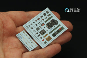 Intérieur imprimé en 3D et coloré sur papier décalcomanie Quinta Studio QD48412 P-47D Thunderbolt Bubbletop (Tamiya) 1/48 – Bild 5
