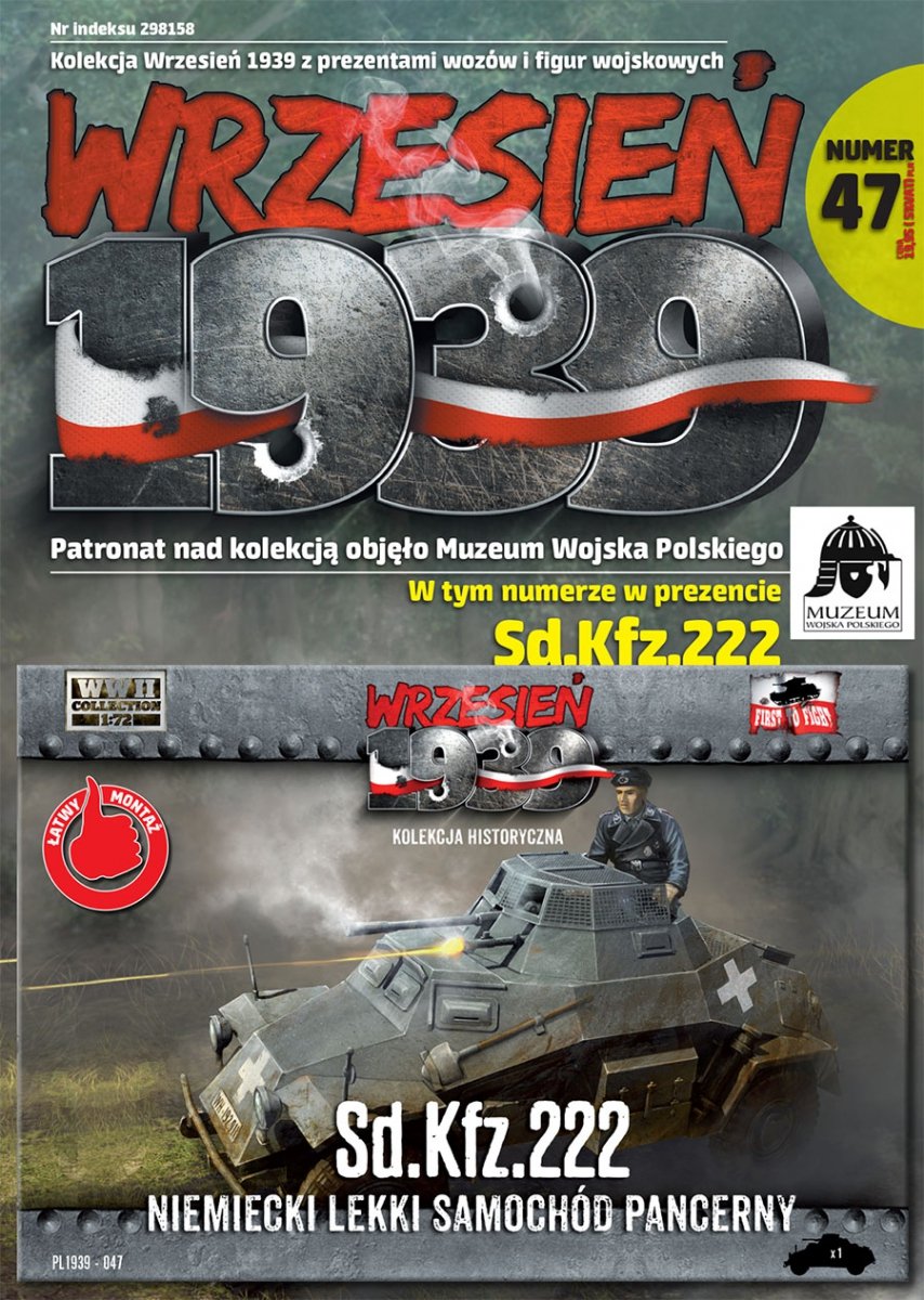 Premier véhicule blindé léger allemand Sd.Kfz.222 (1/72) PL047