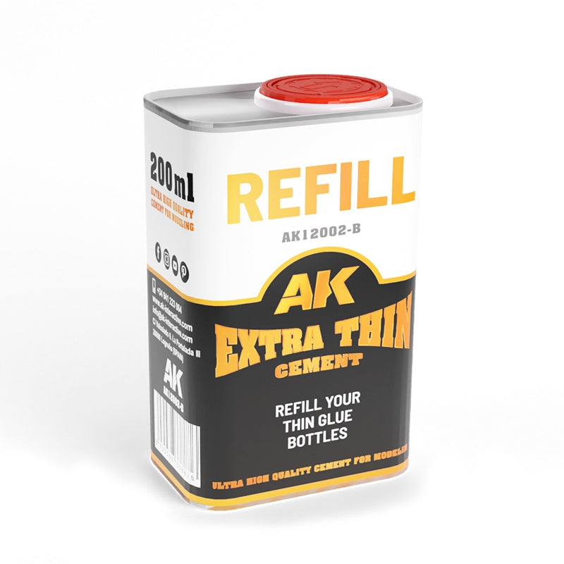 Recharge AK Interactive AK12002-B – Colle ciment extra fluide 200 ml