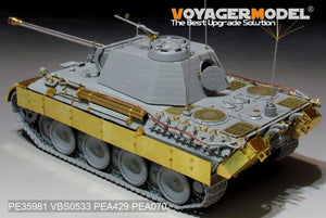 Maquette Voyager PE35981 Char Panther A allemand de la Seconde Guerre mondiale (modèle de base) pour TAKOM au 1/35 – Bild 20