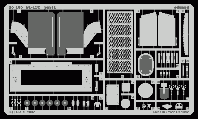 Camion cargo Eduard 35466 US 2 1/2 6x6 au 1/35 Tamiya – Bild 2