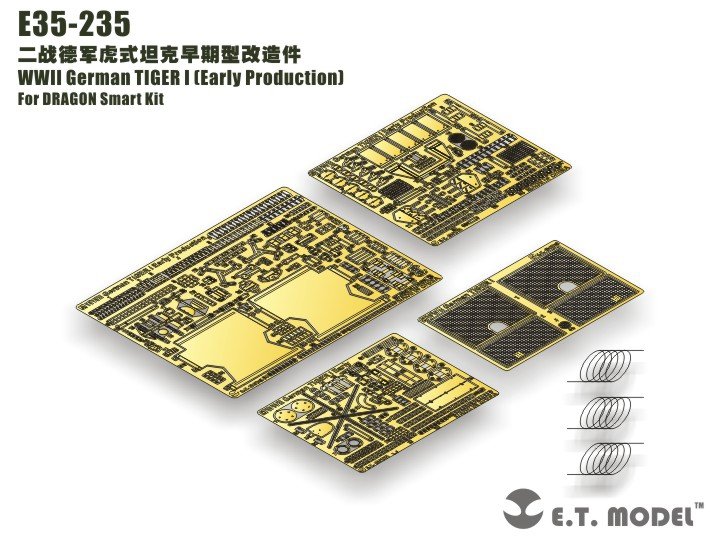 ET Model E35-235 WWII German TIGER I（Early Production）(For DRAGON Smart Kit) (1/35)