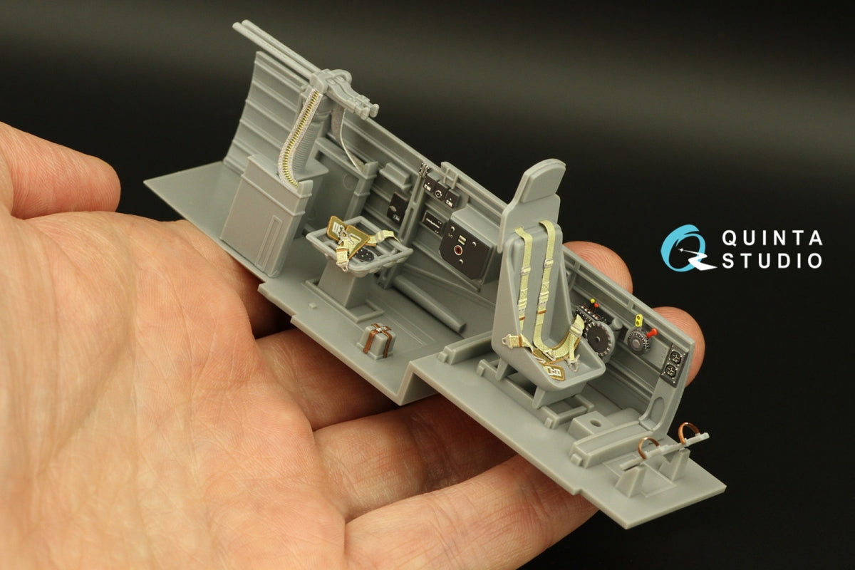 Intérieur imprimé en 3D et coloré sur papier décalcomanie Quinta Studio QD32167 Ju 87D/G (Hasegawa) 1/32  – image 9