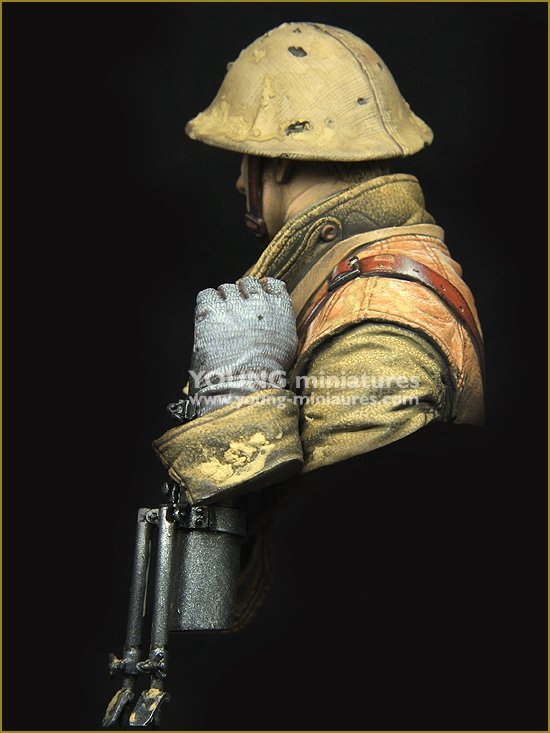 Figurine Young Miniatures YM1875 Canonnier britannique LEWIS Première Guerre mondiale 1/10 – immagine 4