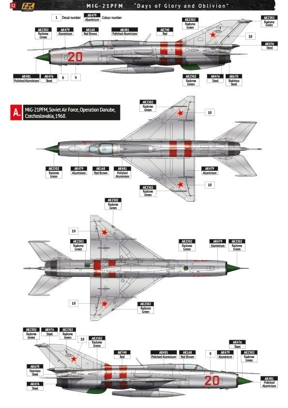 AK Interactive AK148003 MiG-21PFM Days of Glory and Oblivion 1/48 – immagine 3