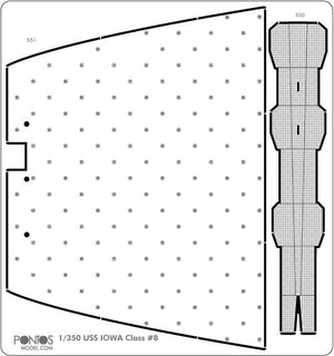 Pontos 35011F1 USS BB-63 Missouri BATTLESHIP Kit de détails (1/350) – image 12