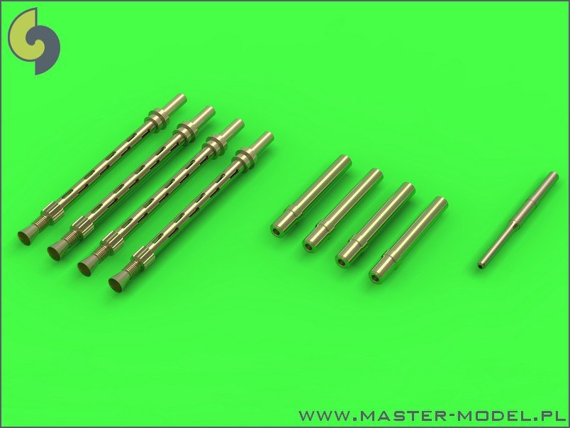 Master AM-72-091 De Havilland Mosquito NF Mk.II / FB Mk.VI - Kit tube de Pitot et armement (mitrailleuses Browning .303 et canons Hispano 20 mm) - Compatible avec les maquettes Tamiya