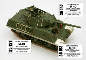 Aber 35153 chasseur de chars américain M-10 partie 3 ailes (ACA) (1/35) – image 4