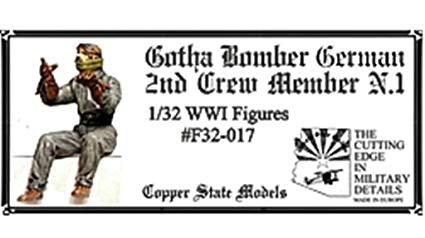 Maquette Copper State Models F32-017 Gotha Bomber Allemand 2e membre d'équipage N°1 1/32