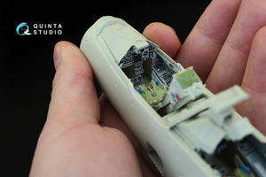 Intérieur imprimé en 3D et coloré sur papier décalcomanie Quinta Studio QD32011 Mirage 2000B (pour maquette Kitty Hawk) 1/32 – imagen 10