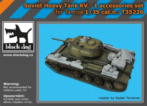 Ensemble d&amp;#39;accessoires pour char lourd soviétique KV-1 Black Dog T35226, échelle 1/35