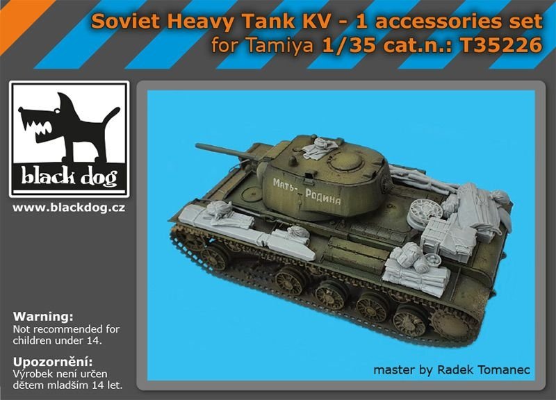 Ensemble d&amp;#39;accessoires pour char lourd soviétique KV-1 Black Dog T35226, échelle 1/35