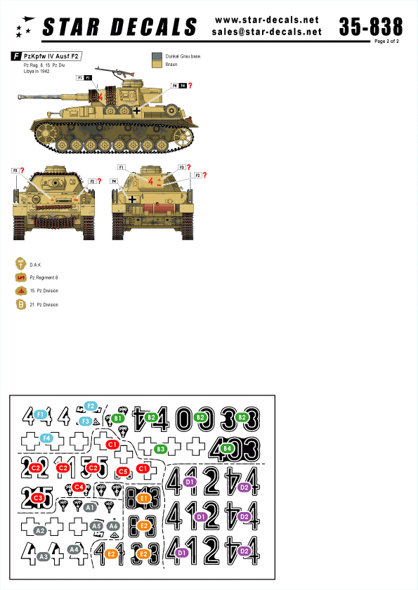 Star Decals 35-838 German Afrika Mix #8 1/35 – image 2