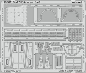 Intérieur du Su-27UB Eduard 49922 HOBBY BOSS 1/48 – immagine 2