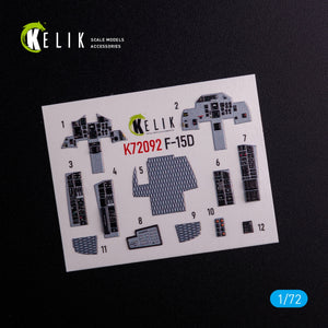 KELIK K72092 F-15D - décalcomanies 3D intérieures pour kit FineMolds au 1/72 – Bild 3