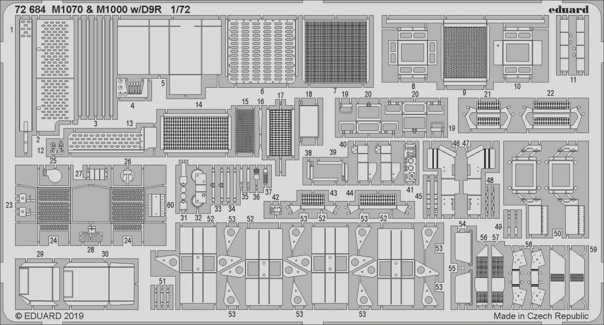 Eduard 72684 M1070 &amp;amp; M1000 avec D9R 1/72 TAKOM