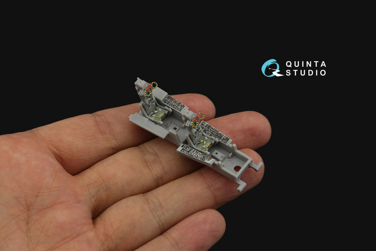 Intérieur imprimé en 3D et coloré sur papier décalcomanie Quinta Studio QD72082 F-4J Early (Fine Molds) à l&amp;#39;échelle 1/72 – immagine 10