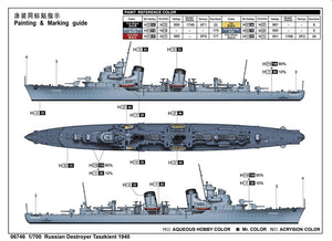 Trumpeter 06746 Destroyer soviétique Tachkent 1940 1/700 – image 4