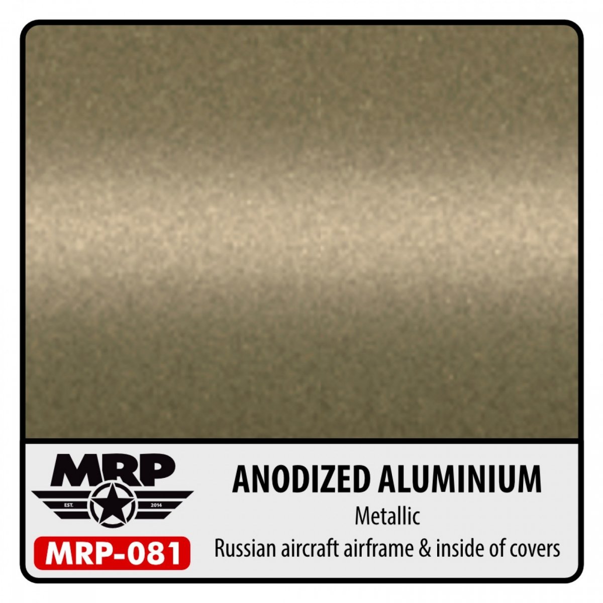 Peinture MR. Paint MRP-081 ALUMINIUM ANODISÉ Métallisé Avion russe 30 ml