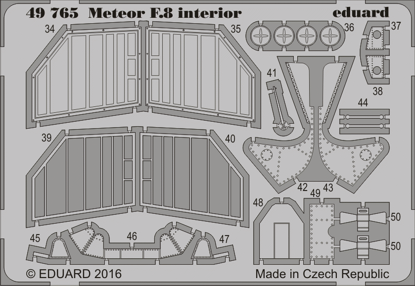 Intérieur Eduard 49765 Meteor F.8 AIRFIX 1/48 – image 2