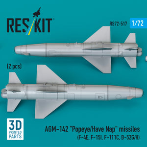 Missiles RESKIT RS72-0517 AGM-142 « Popeye/Have Nap » (2 pièces) (Impression 3D) 1/72 – Bild 3