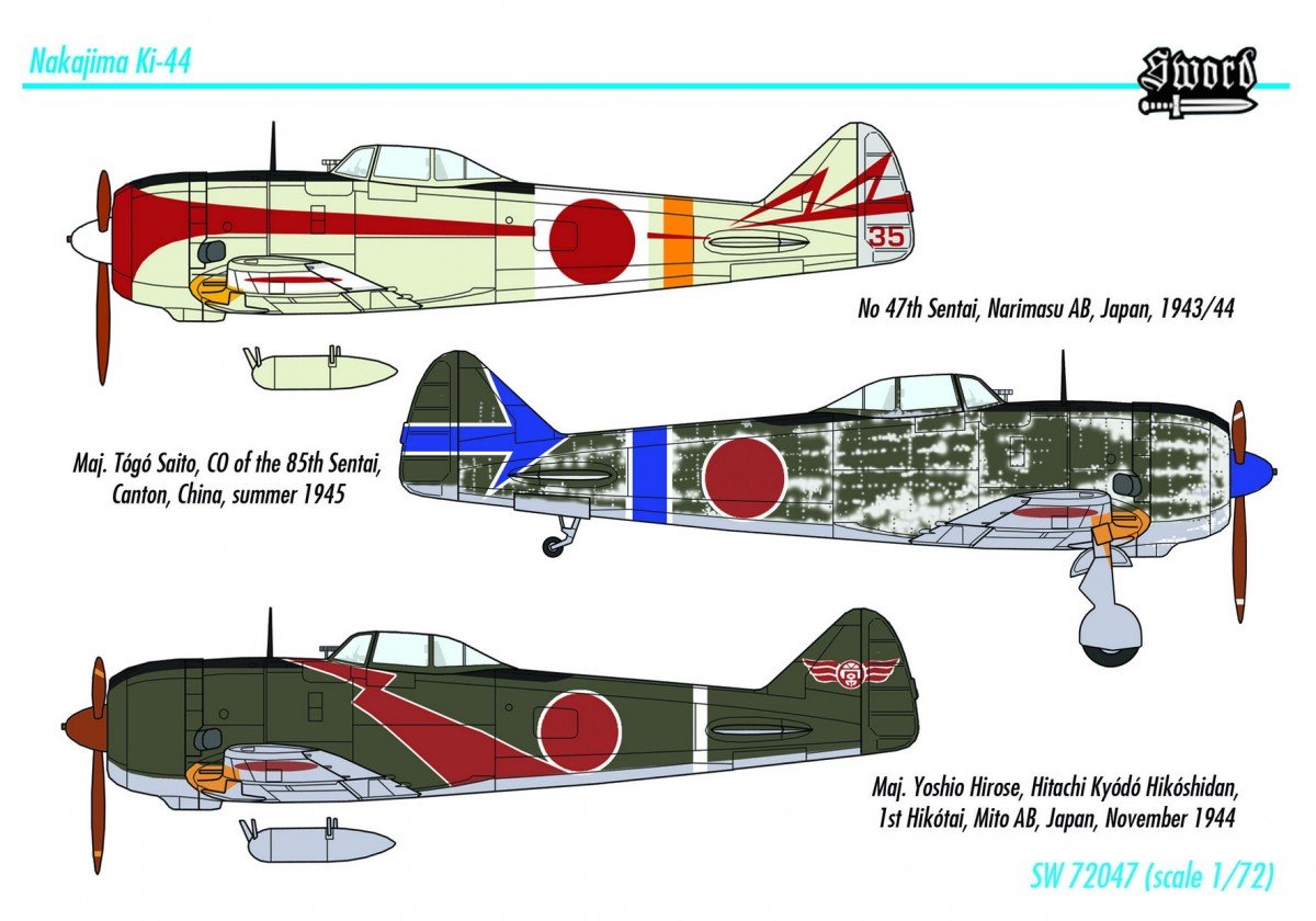 Sword 72047 KI 44 II Shóki (Tojo) 1/72 – zdjęcie 2