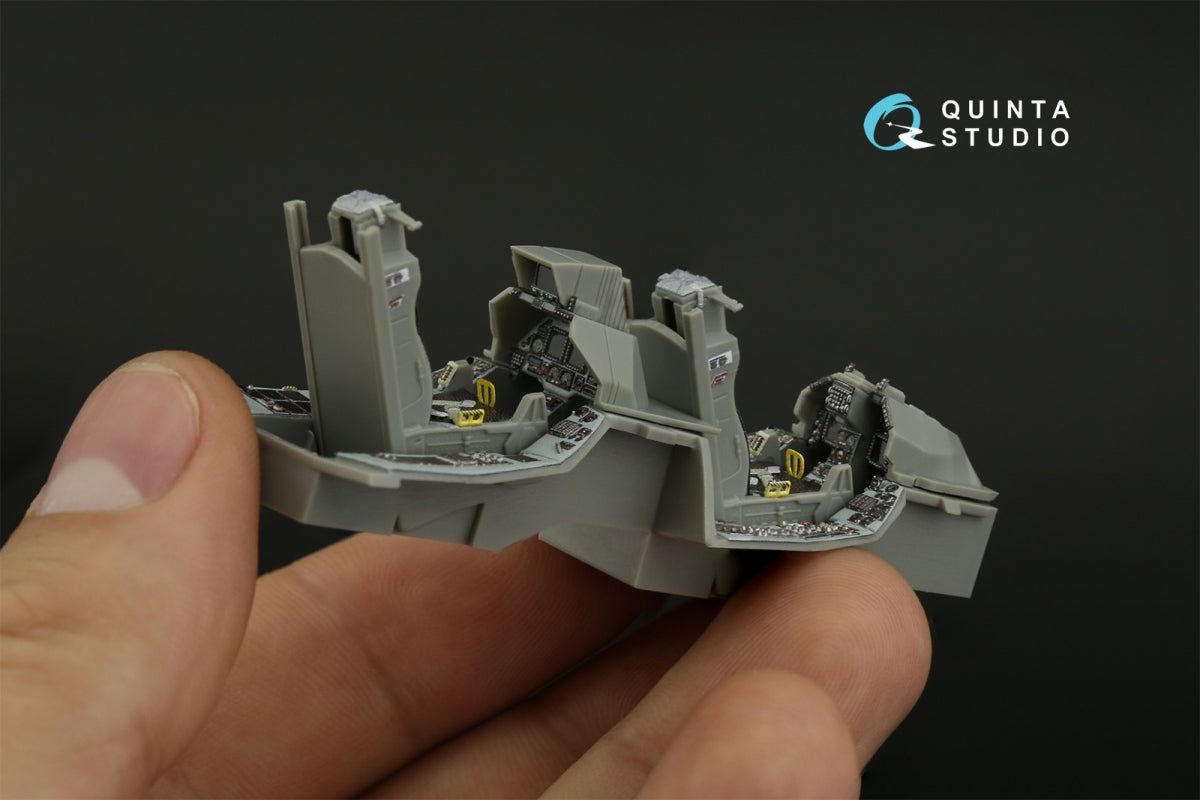 Intérieur imprimé en 3D et coloré pour le F-16D Block 40 de Quinta Studio (outil Kinetic 2022), échelle 1/48 – image 12