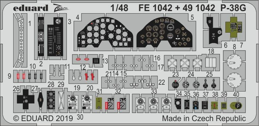 Eduard 491042 P-38G 1/48 TAMIYA – immagine 2