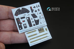 Intérieur imprimé en 3D et coloré sur papier décalcomanie pour le F4U-1 Corsair (modèle « cage à oiseaux ») de Quinta Studio QD32015 (pour maquette Tamiya) au 1/32 – image 2