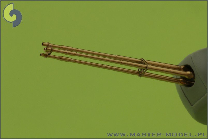 Master AM-35-001 M197 - Canon rotatif à trois tubes de 20 mm - tubes tournés avec brides de canon photogravées (1/35)  – Bild 4
