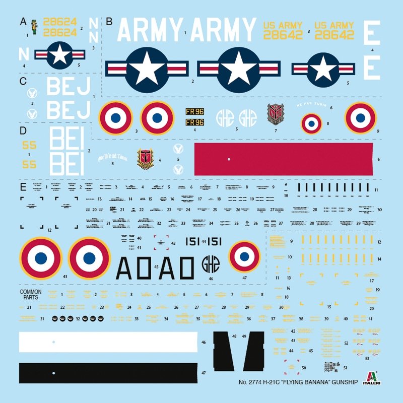 Italeri 2774 H-21C « Flying Banana » Canonnière 1/48 – immagine 4