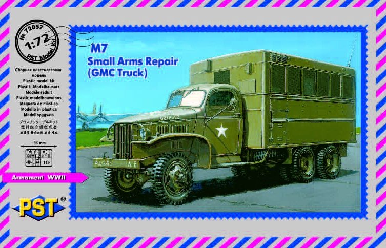 Camion de réparation d'armes légères PST 72057 M7 (GMC353) 1/72